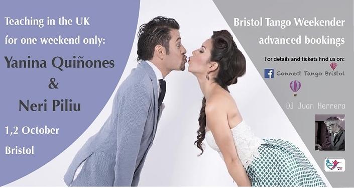 flyer image for Yanina and Neri Bristol Tango Weekender