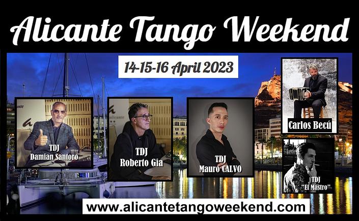 flyer image for Alicante Tango Weekend 2023