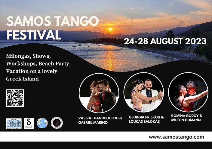 flyer image for Samos Tango Festival 2023