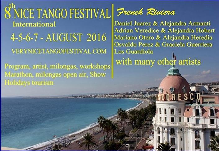 flyer image for 8th NICE TANGO FESTIVAL International