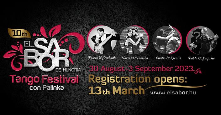 flyer image for 10th El Sabor de Hungria - Tango Festival con Palinka