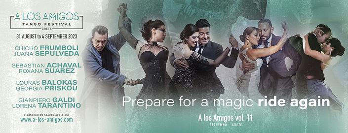 flyer image for A los Amigos Tango Festival Crete vol. 11