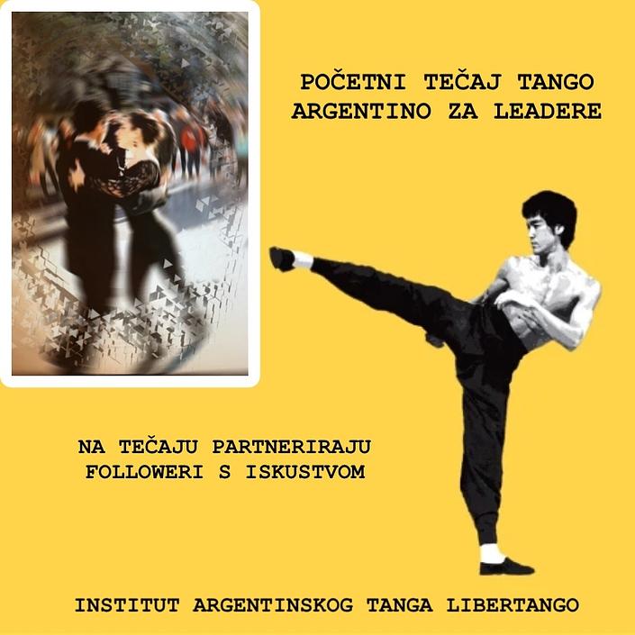 flyer image for Pocetni tecaj tango argentino za muskarce