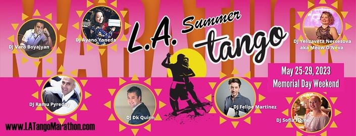 flyer image for LA Summer Tango Marathon 8th Edition