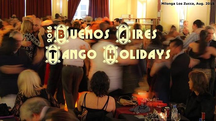 flyer image for TANGO HOLIDAYS IN BUENOS AIRES