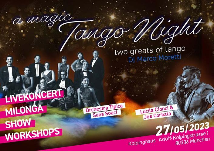 flyer image for A Magic Tango Night