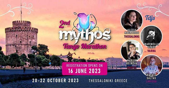 flyer image for 2nd Mythos Tango Marathon 20-22 Oct 2023