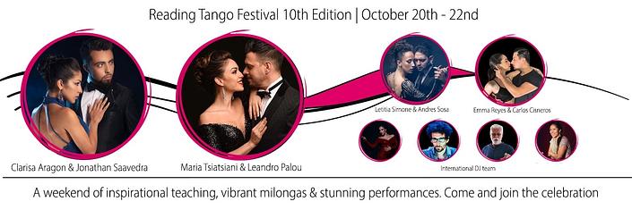 flyer image for Reading Tango Festival