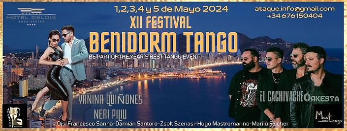 flyer image for XII FESTIVAL BENIDORM ATAQUE TANGO