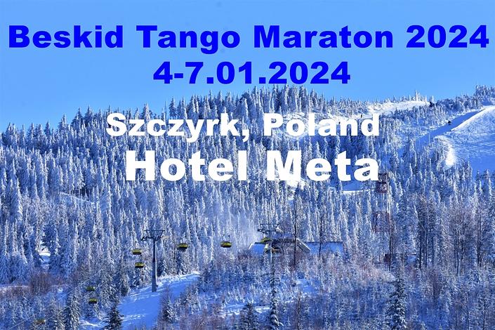 flyer image for Beskid Tango Maraton 2024, 10th anniversary, Szczyrk, PL