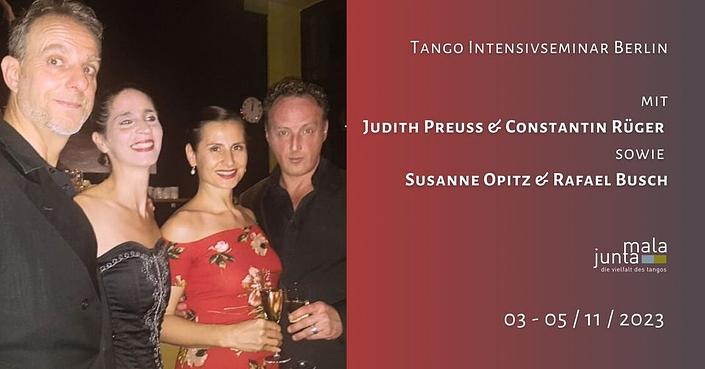 flyer image for Tango Intensivseminar