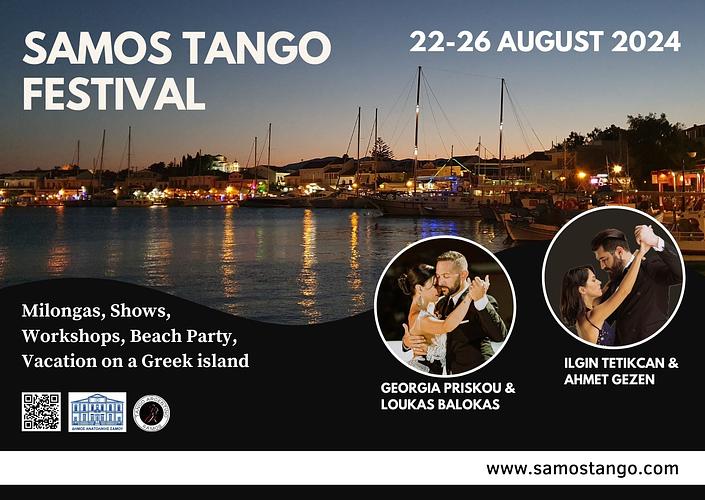 flyer image for Samos Tango Festival 2024