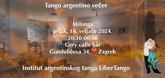 flyer image for GreyLonga, milonga in Zagreb