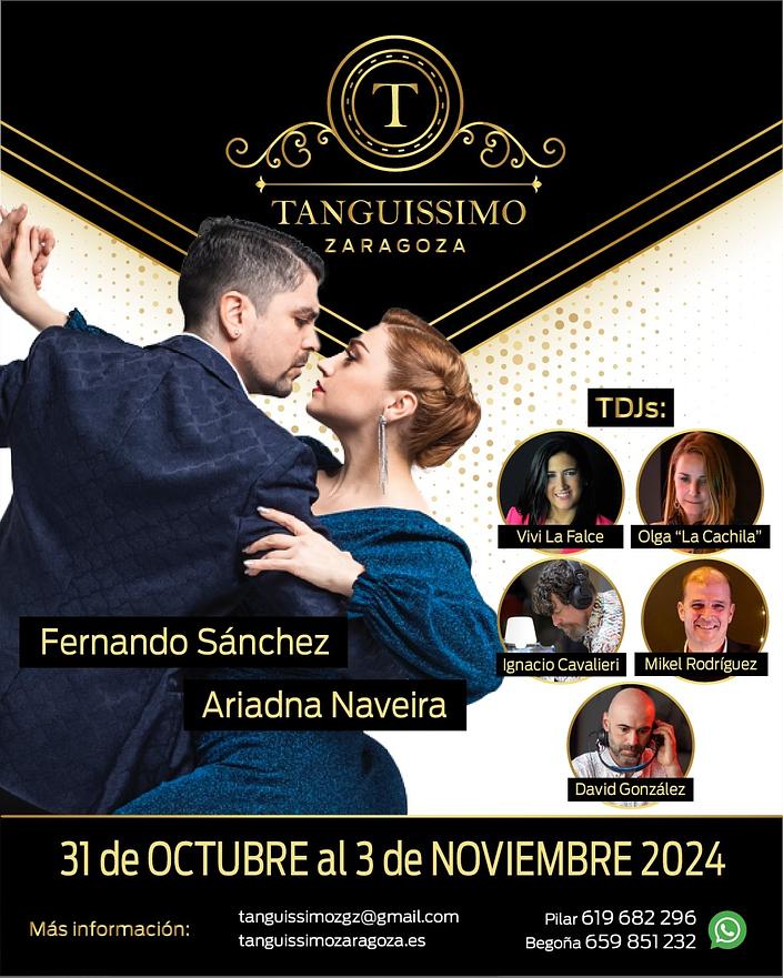 flyer image for Tanguissimo Zaragoza 2024