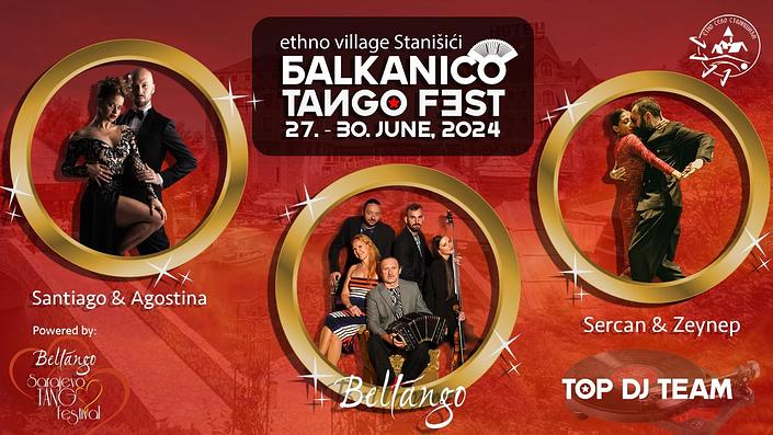 flyer image for Balkanico Tango Fest 2024