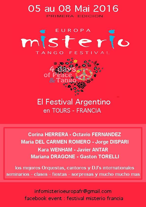 flyer image for MISTERIO EUROPA ...  THE festival of Gaston Torelli