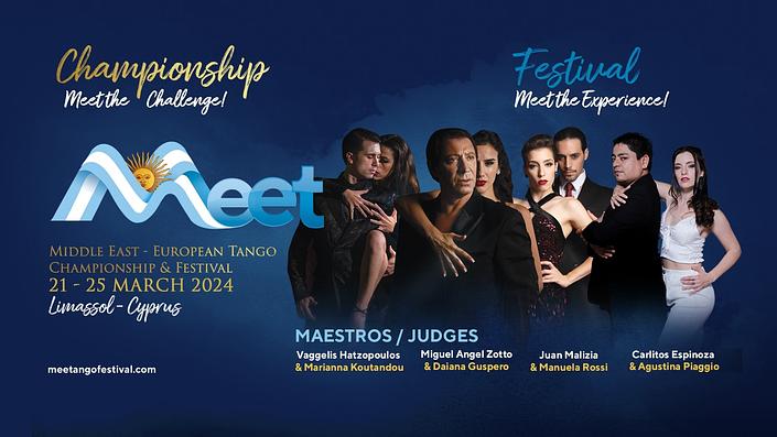 flyer image for MEET Middle East - European Tango Championship - Festival