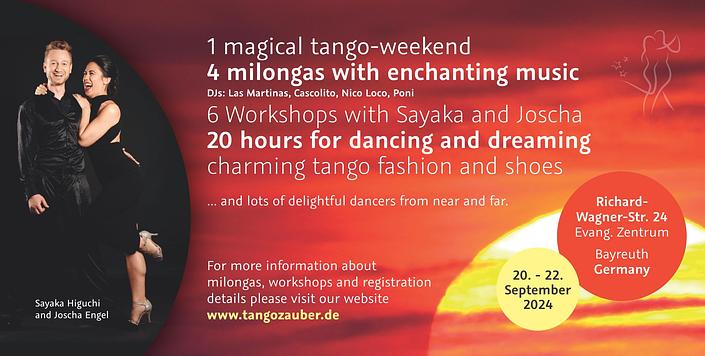 flyer image for TANGOZAUBER 2024 - Sunset Edition