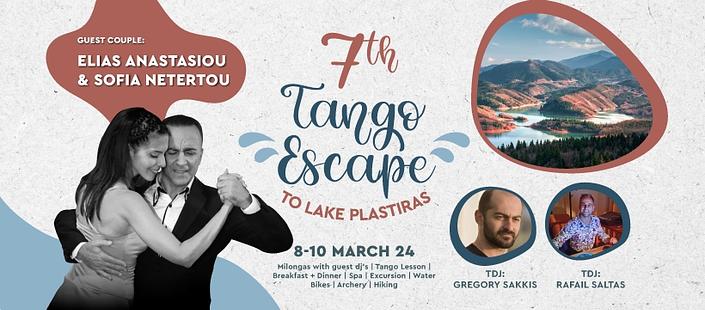flyer image for 7th Tango Escape to Plastira's Lake 8-10 Mar 24
