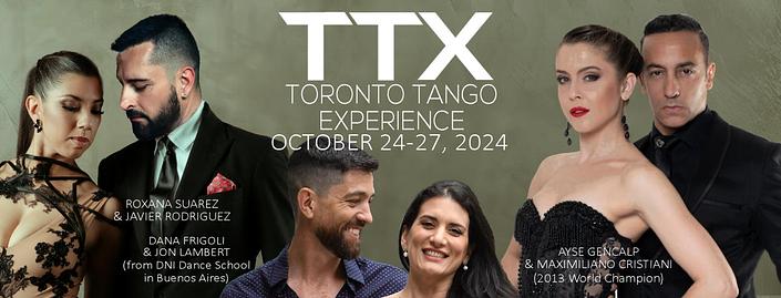 flyer image for Toronto Tango Experience Festival October 24-27, 2024