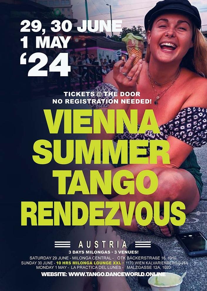 flyer image for Vienna Summer Tango Rendezvous