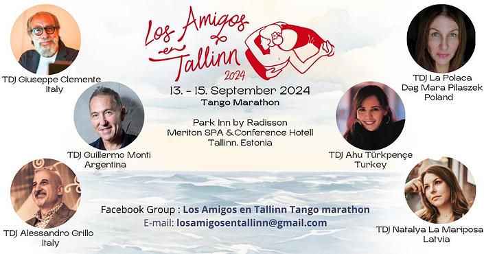 flyer image for Los Amigos en Tallinn Tango Marathon 2024
