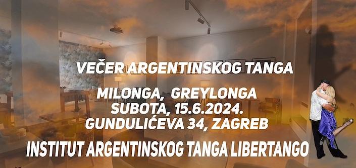 flyer image for GreyLonga, milonga - tango in Zagrebu
