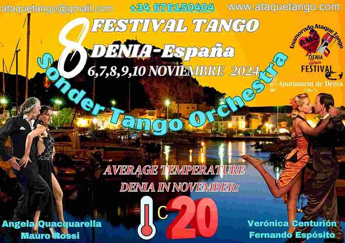 flyer image for 8 FESTIVAL TANGO DENIA