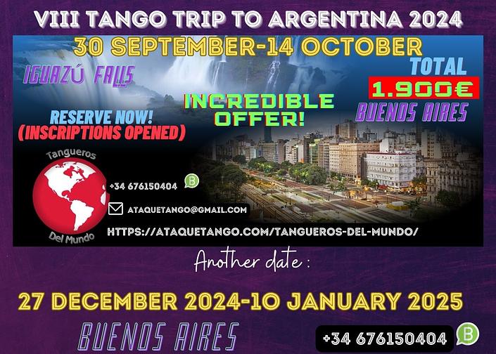 flyer image for TRIP TO ARGENTINA