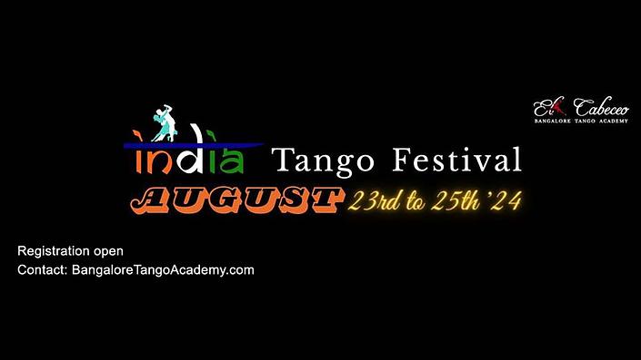 flyer image for India Tango Festival - 23rd to 25th August 2024