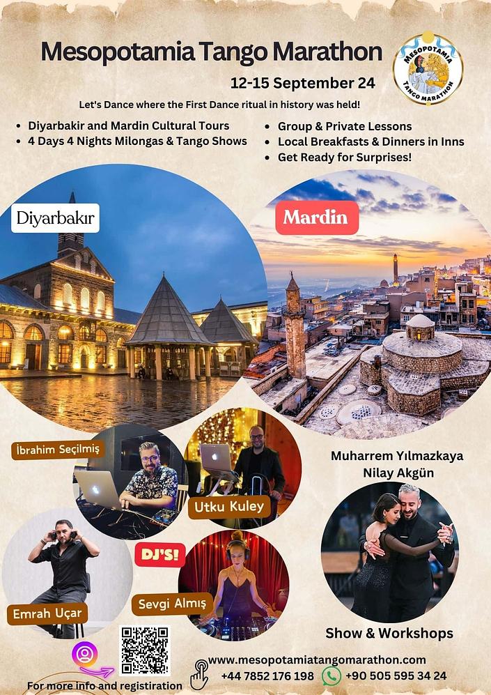 flyer image for Mesopotamia Tango Marathon in Turkey