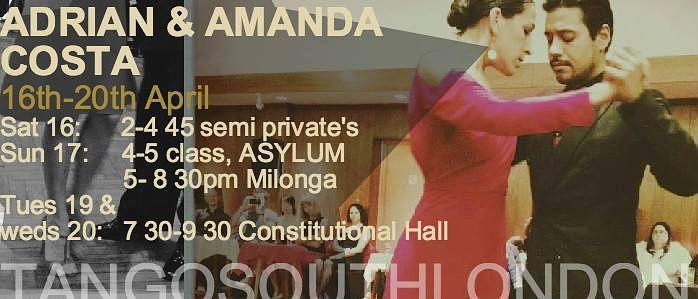 flyer image for Adrian and Amanda Costa