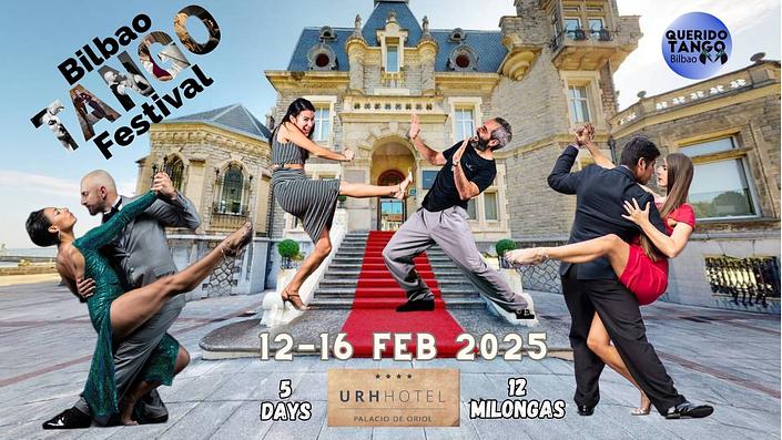 flyer image for Bilbao Tango Festival Feb 12 to 16 2025