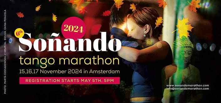 flyer image for 6th Sonando tango marathon