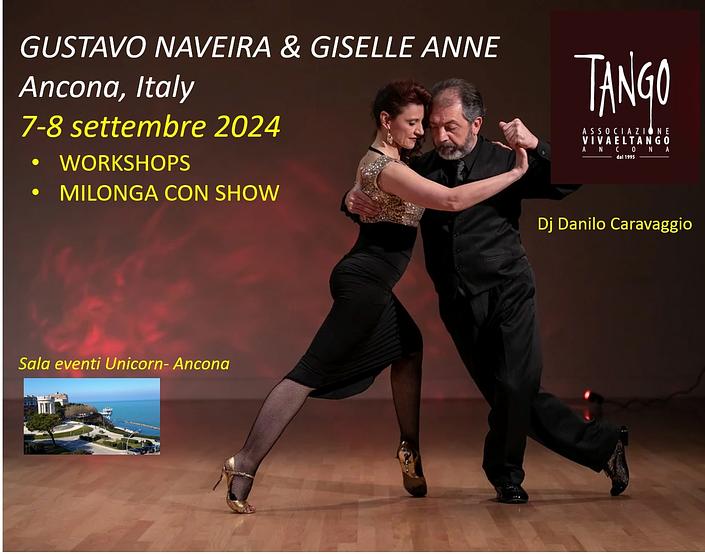 flyer image for WORKSHOP DI TANGO CON  GUSTAVO NAVEIRA and GISELLE ANNE