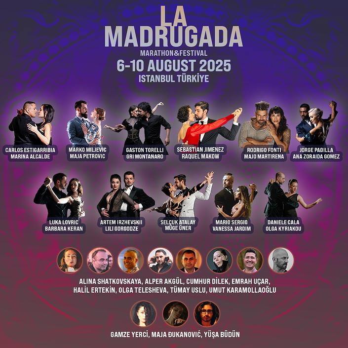 flyer image for La Madrugada Tango Marathon Festival