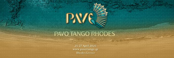 flyer image for 1st Pavo Tango 25-27 April 2025 Rhodes - Greece