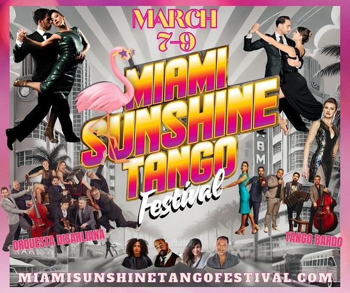 flyer image for Miami Sunshine Tango Festival 2025