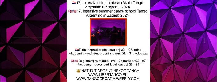 flyer image for 17th Summer School of tango argentino, Zagreb advanced