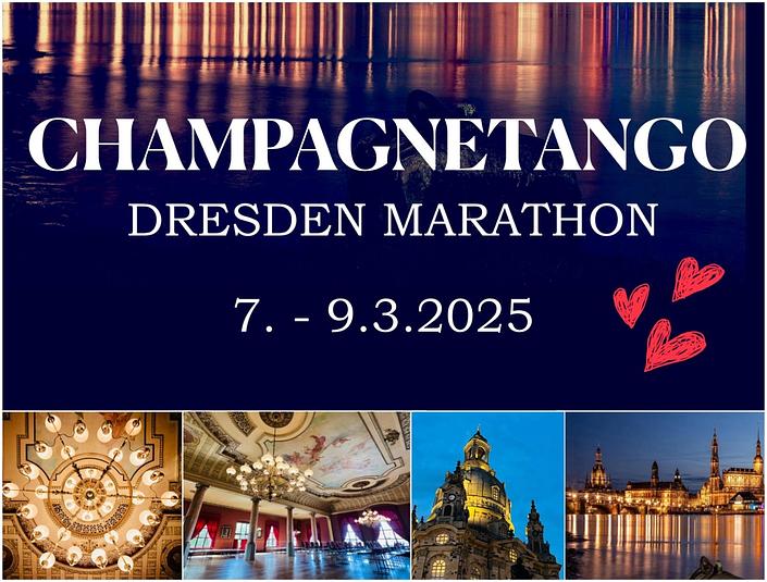 flyer image for CHAMPAGNETANGO DRESDEN MARATHON
