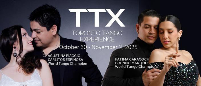 flyer image for Toronto Tango Experience Festival Oct 30 - Nov 2, 2025