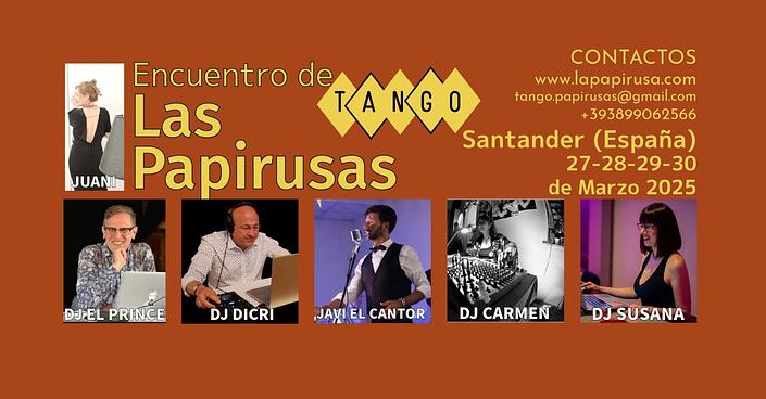 flyer image for Encuentro de tango Las Papirusas