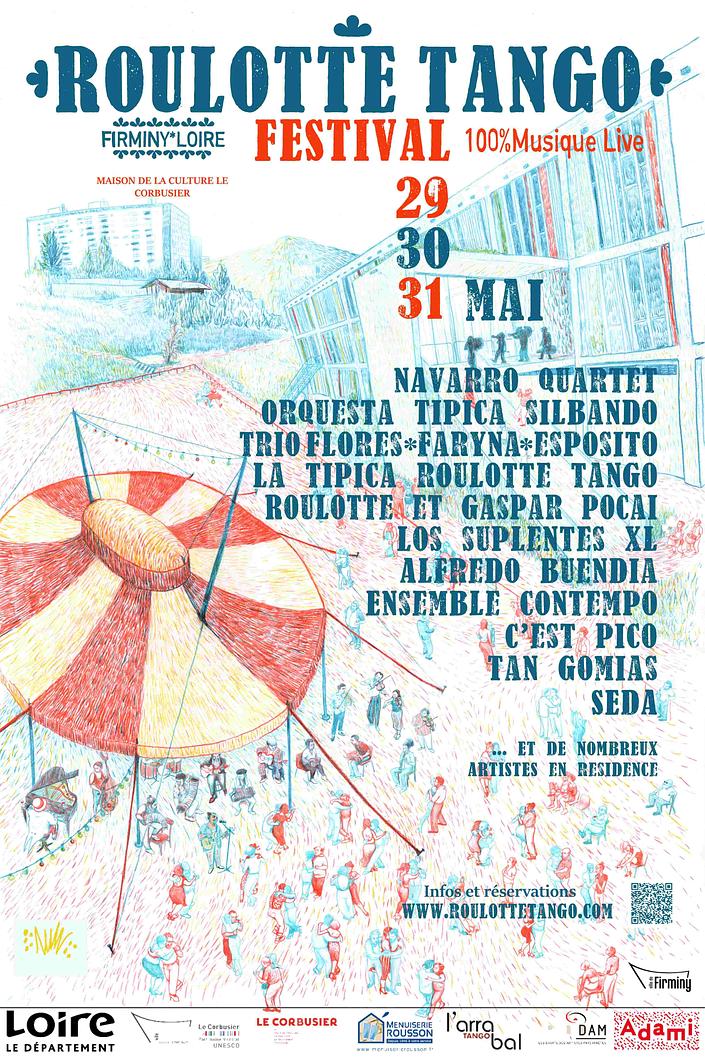 flyer image for Roulotte tango Festival