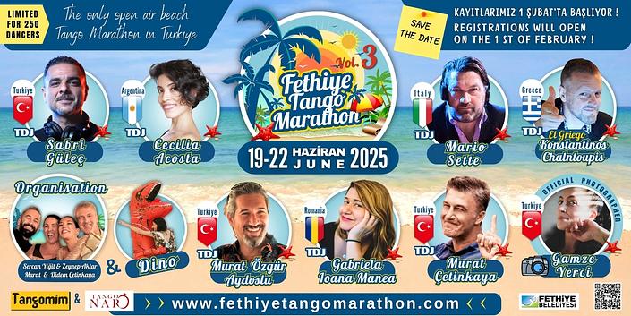 flyer image for Fethiye Summer Tango Marathon 3rd Edition