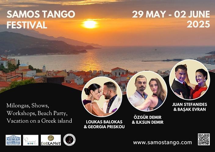flyer image for Samos Tango Festival 2025