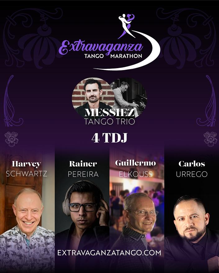 flyer image for Extravaganza Tango Marathon 2025