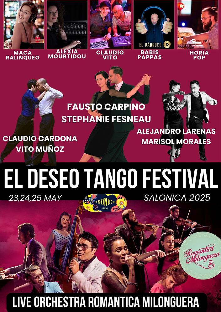 flyer image for El Deseo Tango Festival