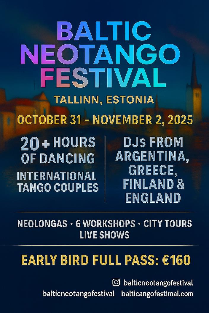 flyer image for Baltic Neotango Festival