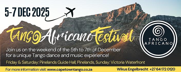 flyer image for Tango Africano Festival