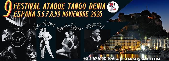 flyer image for 9 FESTIVAL ATAQUE TANGO DENIA